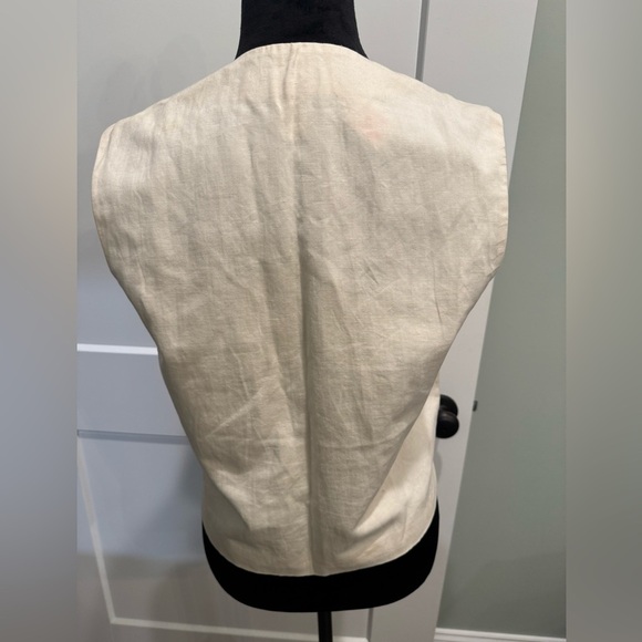 Susie Tompkins vintage Cream Button-Up mixed texture mother of pearl buttons - Picture 4 of 8